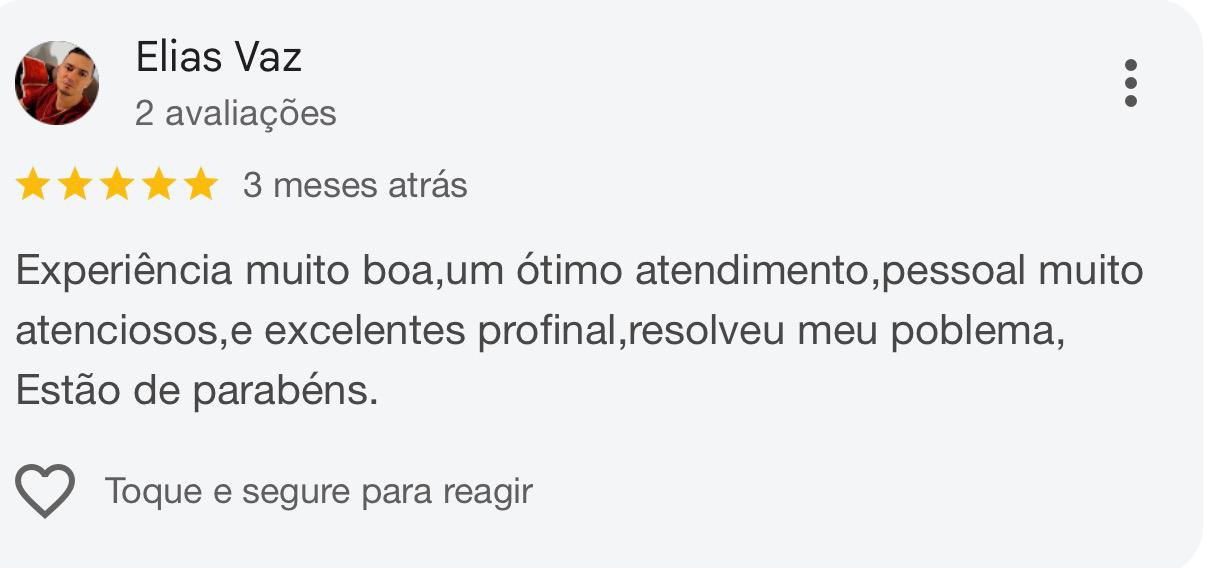 Avaliação Google 8 - Líder Indenizações